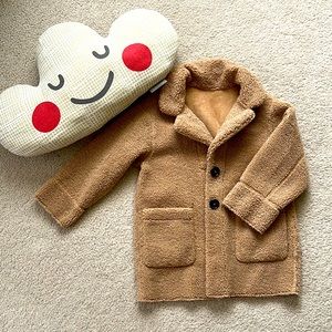 Kids Reversible Shearling Coat